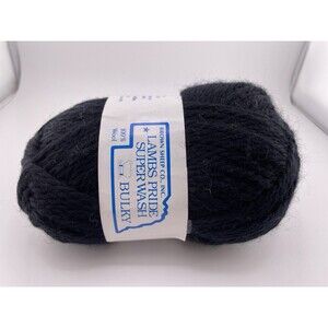 Brown Sheep Co Yarn Lambs Pride Super Wash Bulky Black 100% Wool